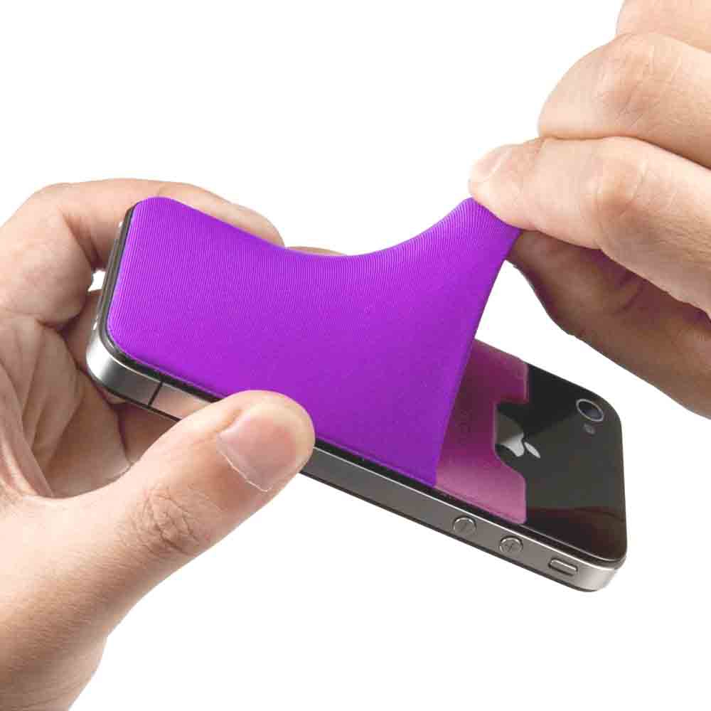 Sticky pockets for mobile phones